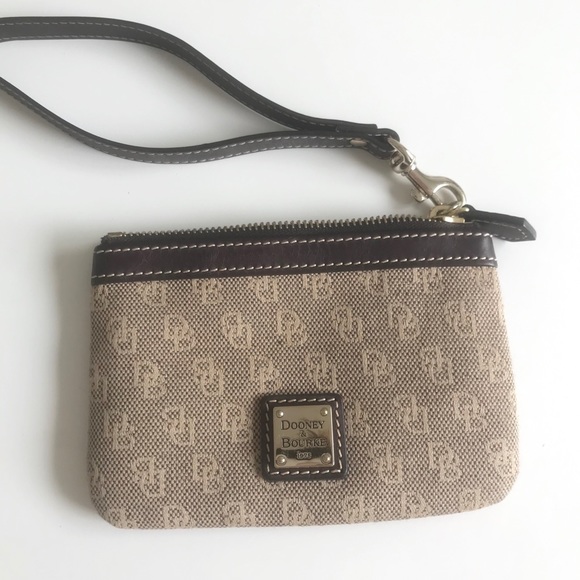 Dooney and Bourke monogrammed wristlet - Picture 1 of 5